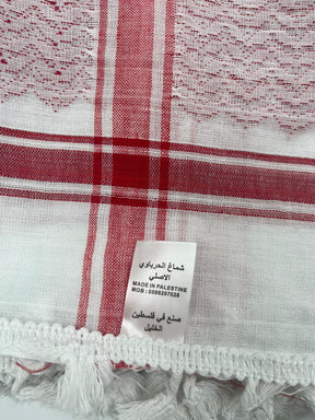 Hirbawi Kuffiyeh Bianco e Rosso