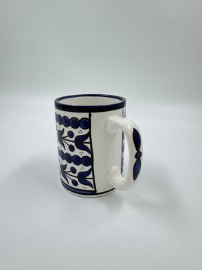 Royal Blue Flower Mug