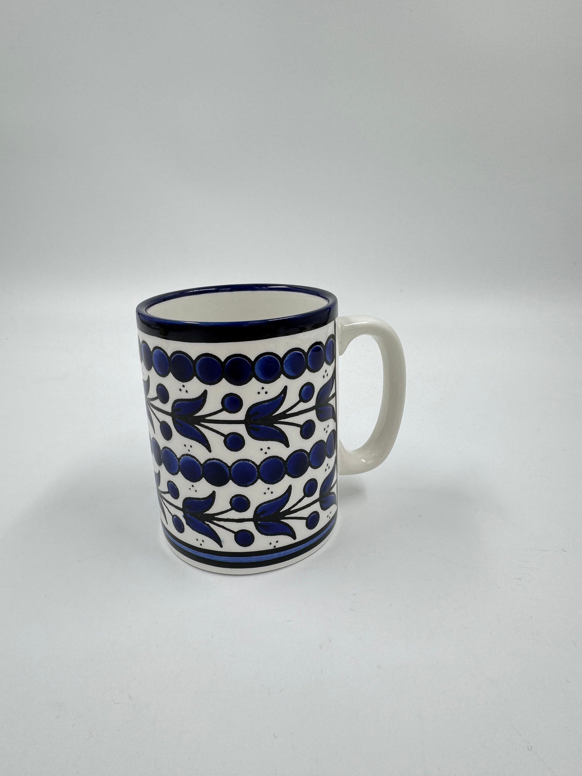 Royal Blue Flower Mug