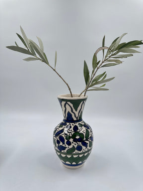 Al Khalil Vase, Dark Green 18 cm
