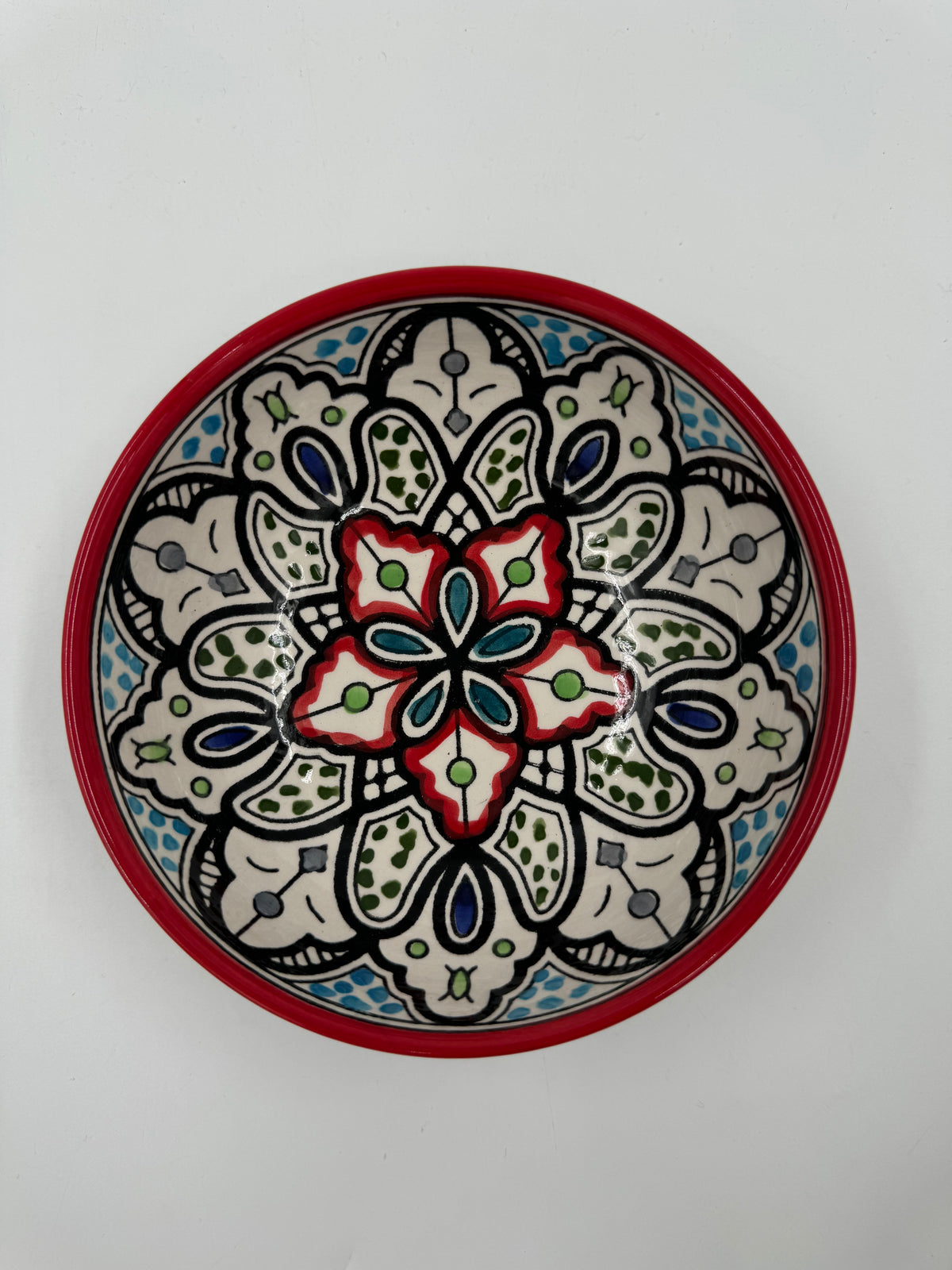 Jenin Bowl Red 15 cm