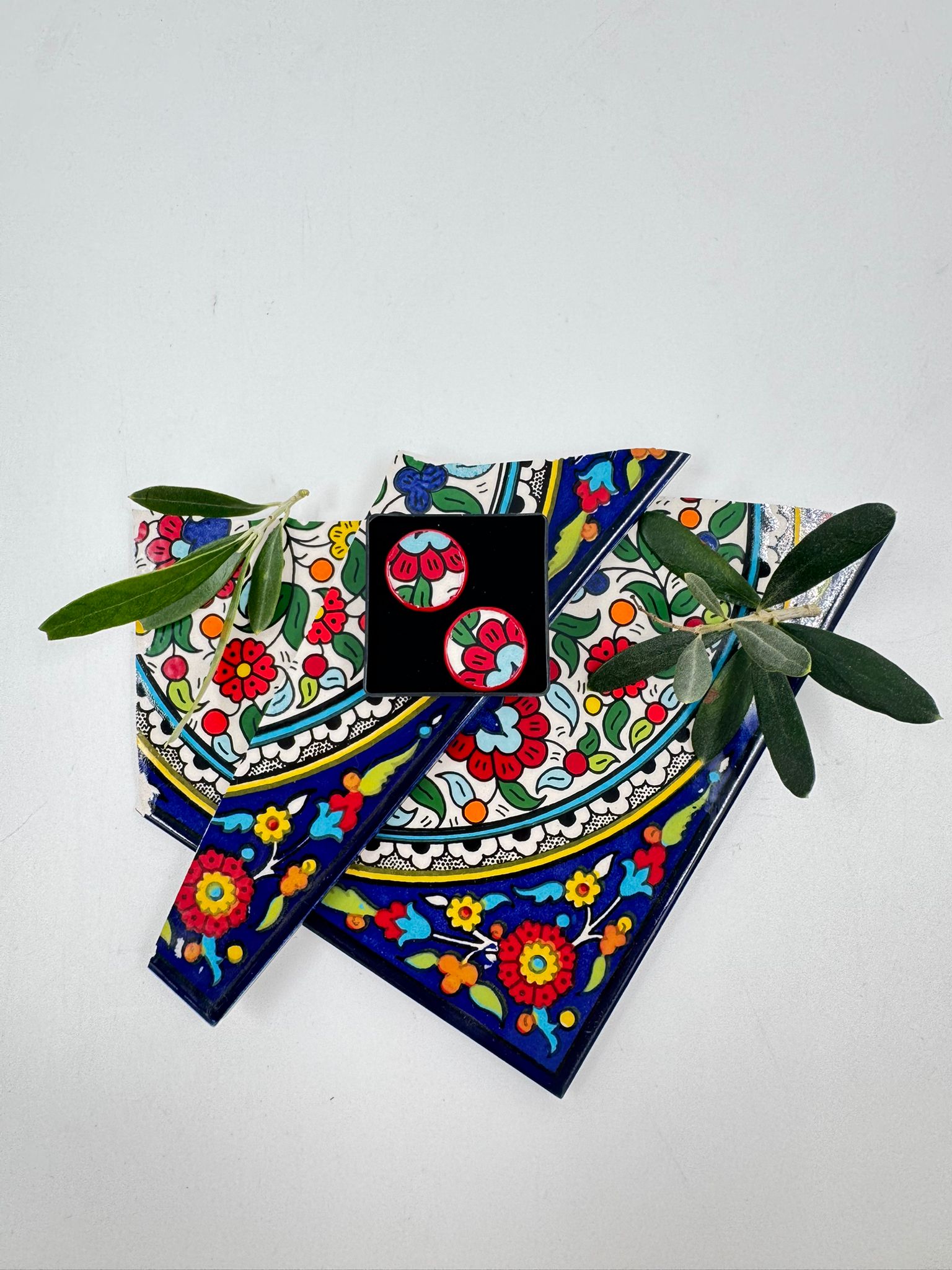 Handmade earrings, 16 mm