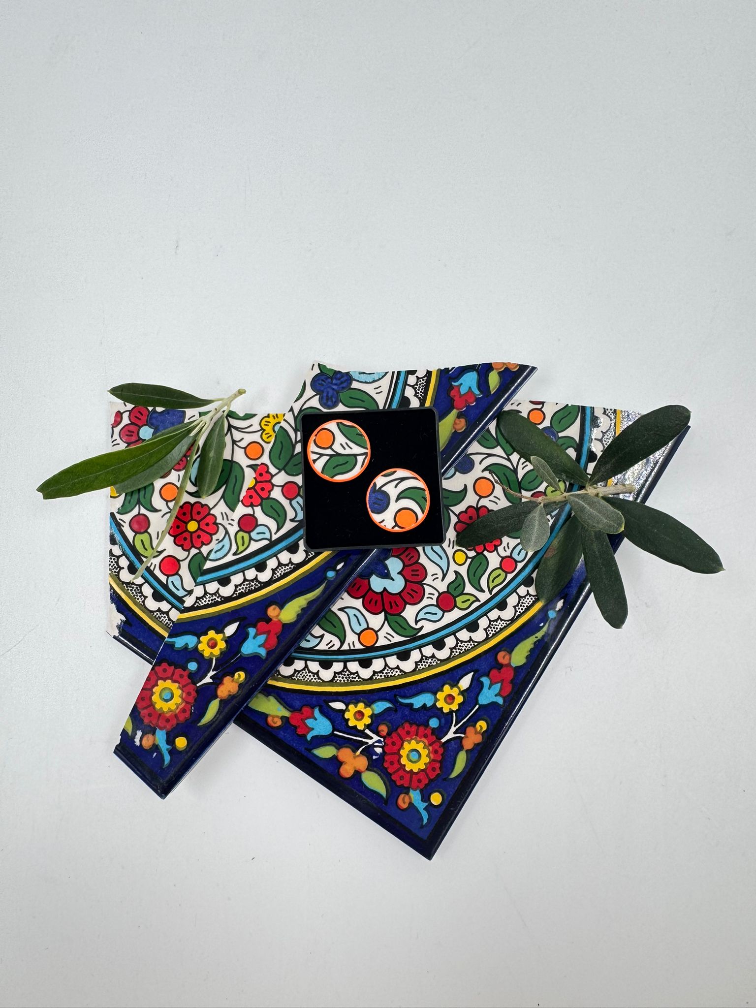 Handmade earrings, 16 mm