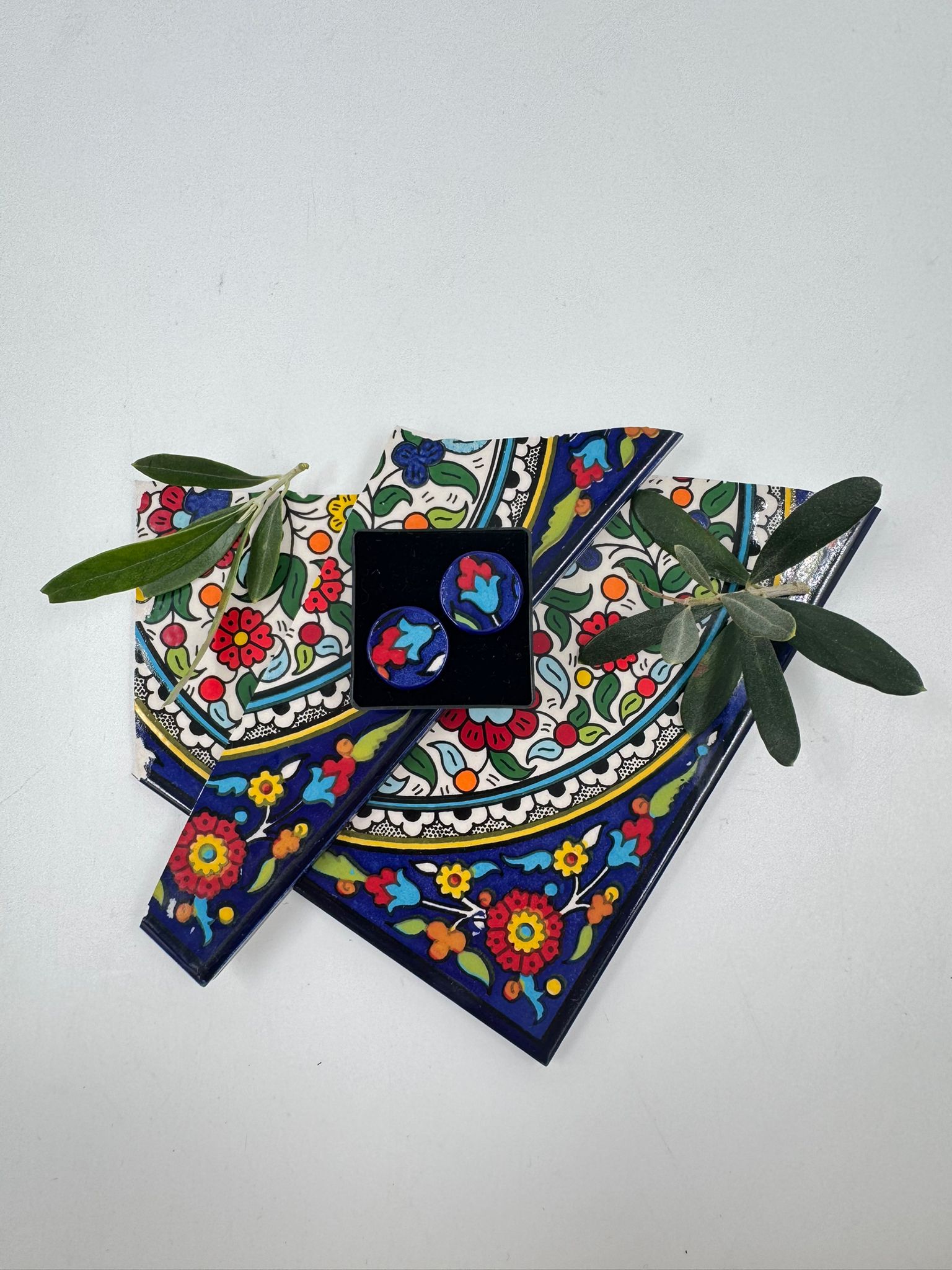 Handmade earrings, 16 mm