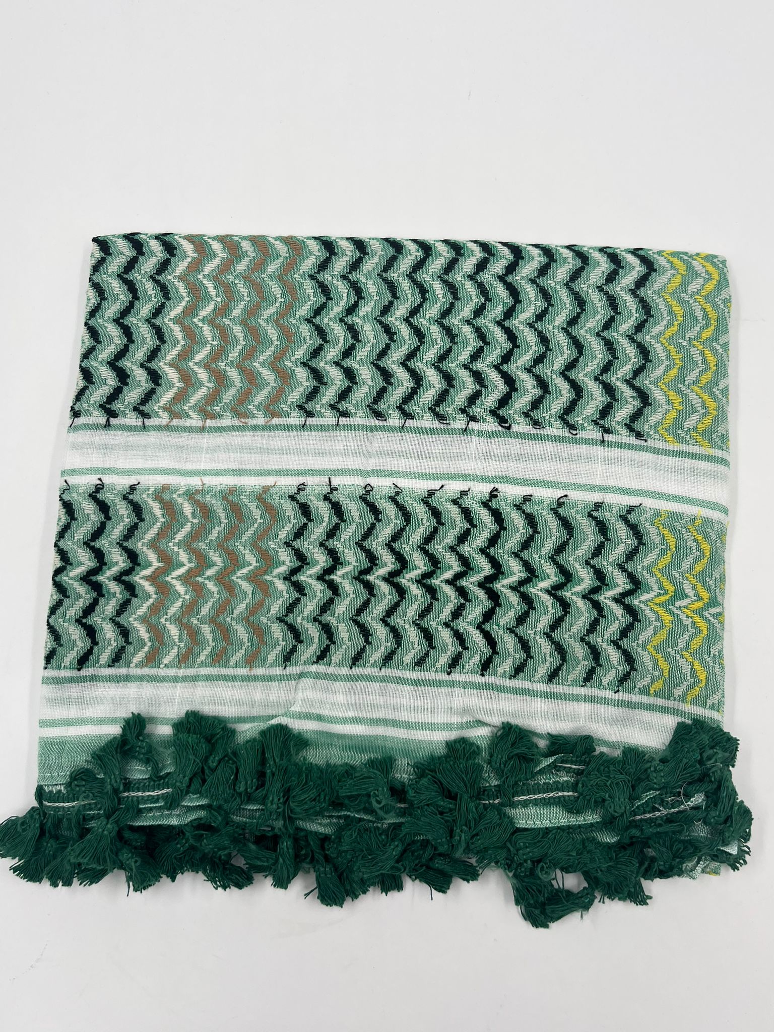 Hirbawi Kuffiyeh White & Green