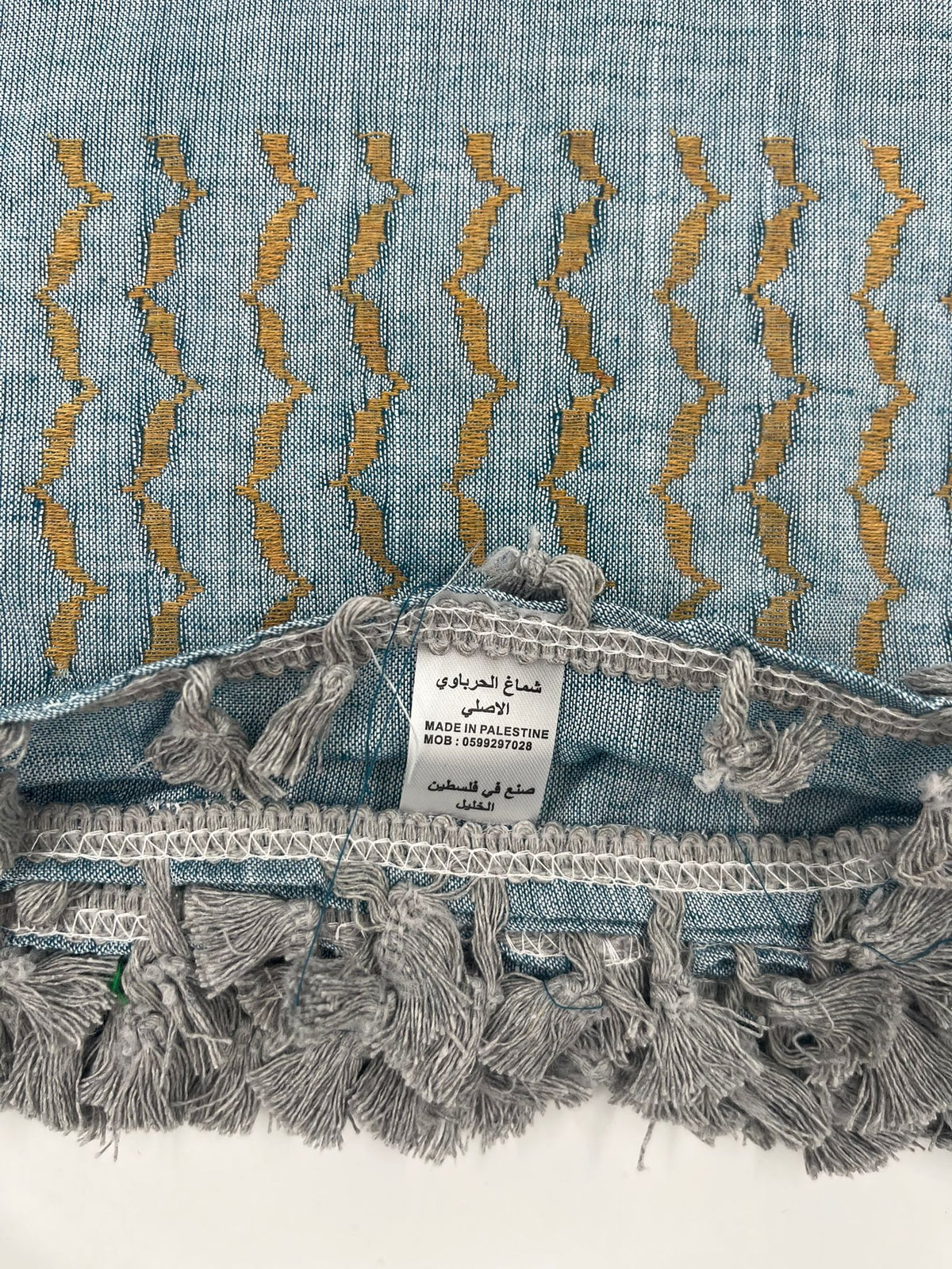 Hirbawi Kuffiyeh Grey & Brown