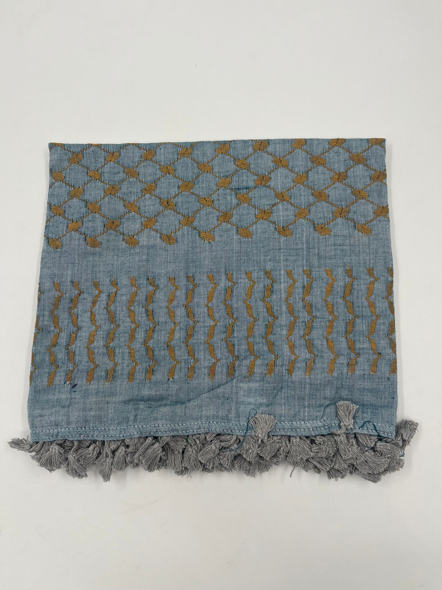 Hirbawi Kuffiyeh Grey & Brown