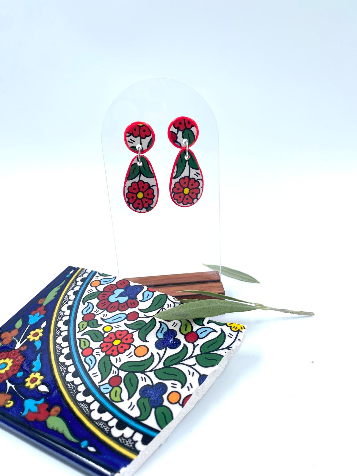 Handmade earrings, 19 mm