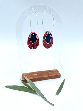 Handmade earrings, 19 mm