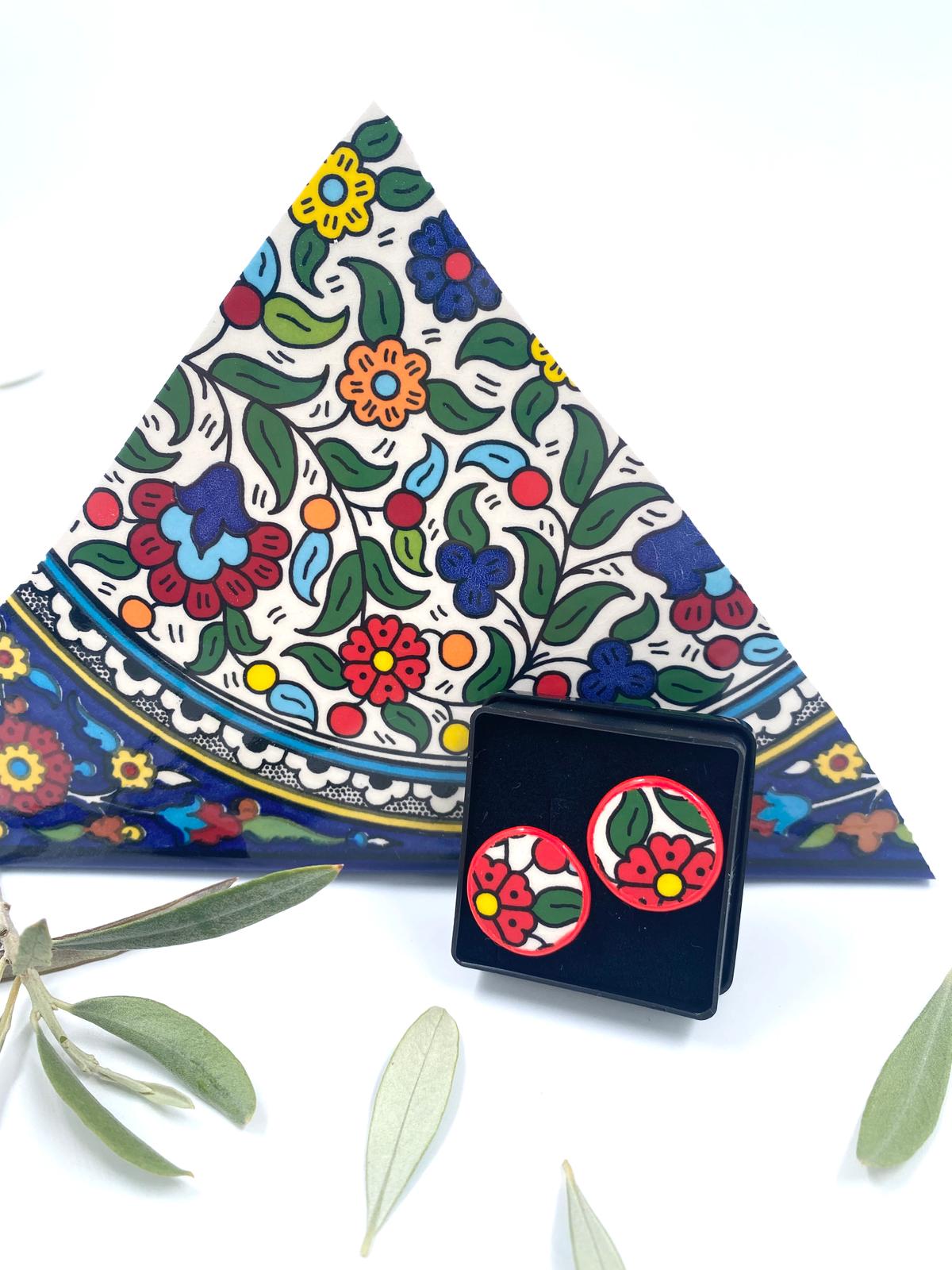 Handmade earrings, 16 mm