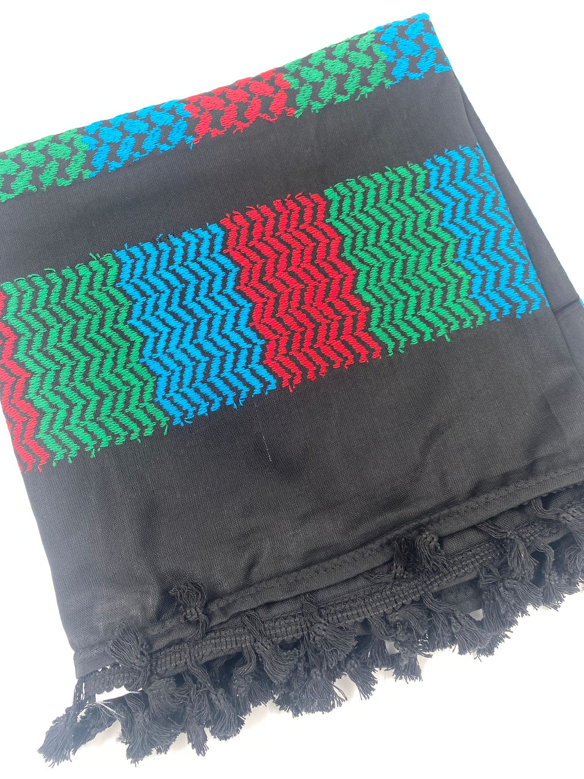 Hirbawi Kuffiyeh Black and colors b