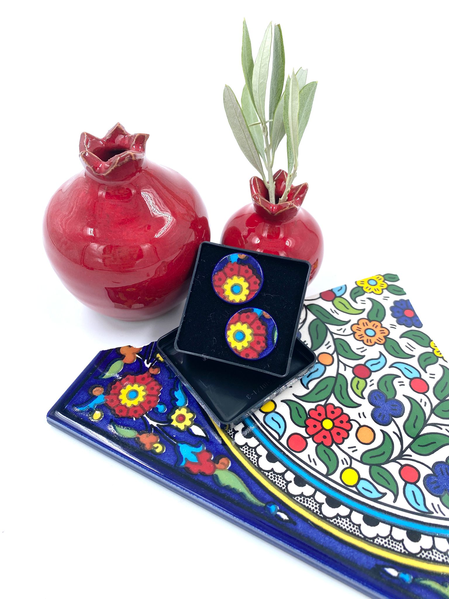 Handmade earrings, 16 mm