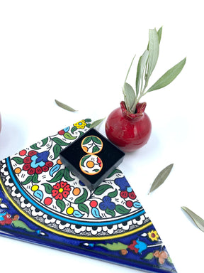 Handmade earrings, 16 mm