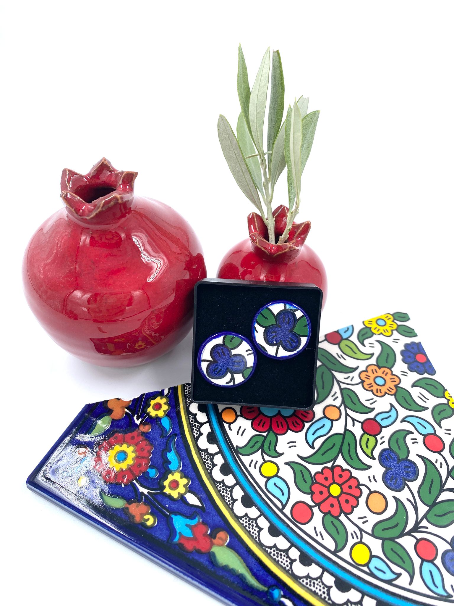 Handmade earrings, 16 mm